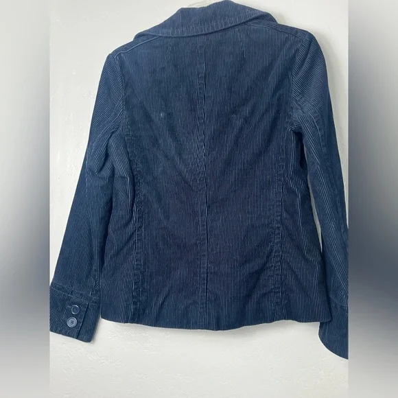 GAP Women's Navy Corduroy Pea Coat. women’s medium - Picture 3 of 3